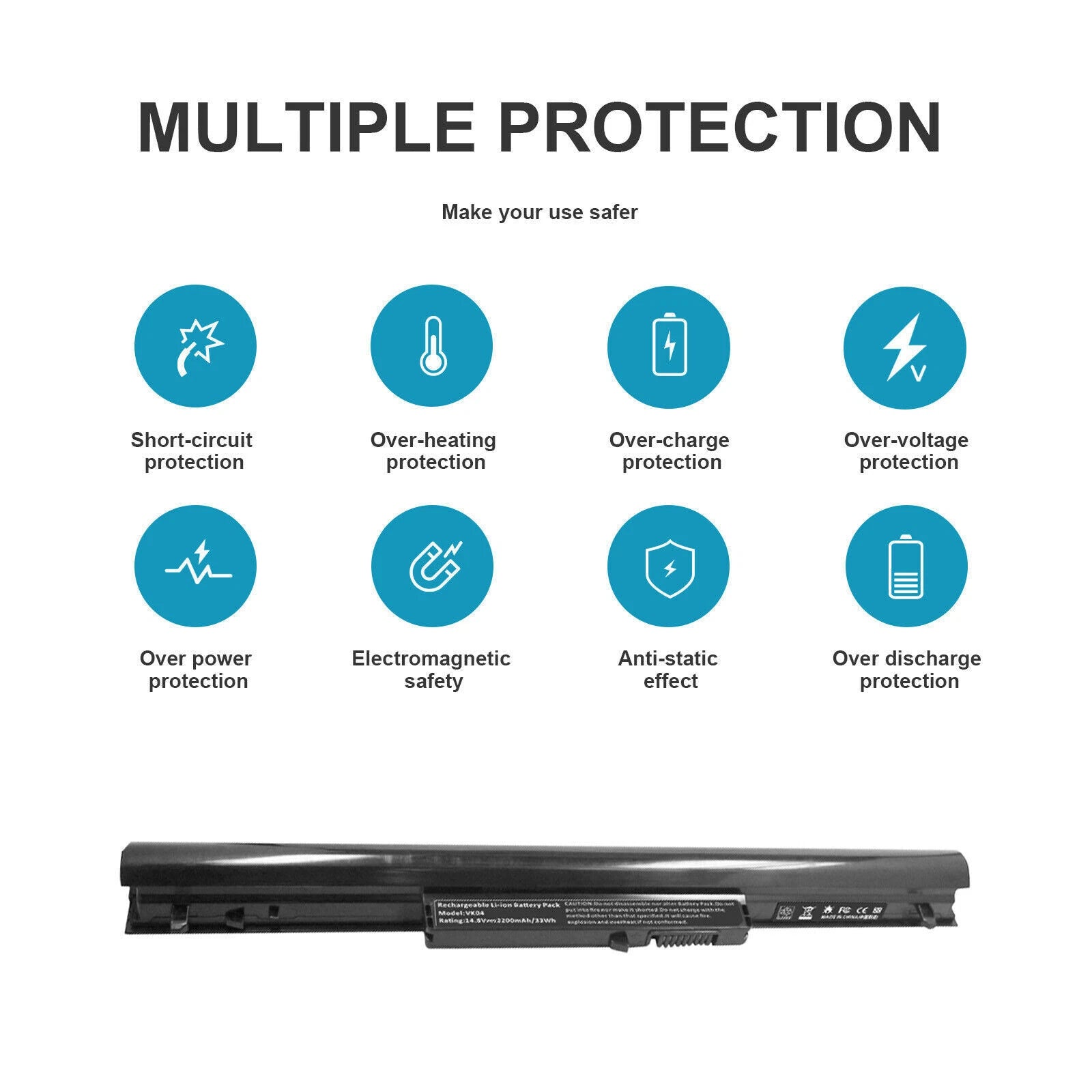 Notebook 695192-001 Battery For HP Pavilion Touchsmart 14-b109wm Sleekbook VK04