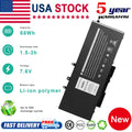 Replace 68Wh GJKNX Battery for Dell Latitude 5480 5580 E5490 15 3520 GD1JP New
