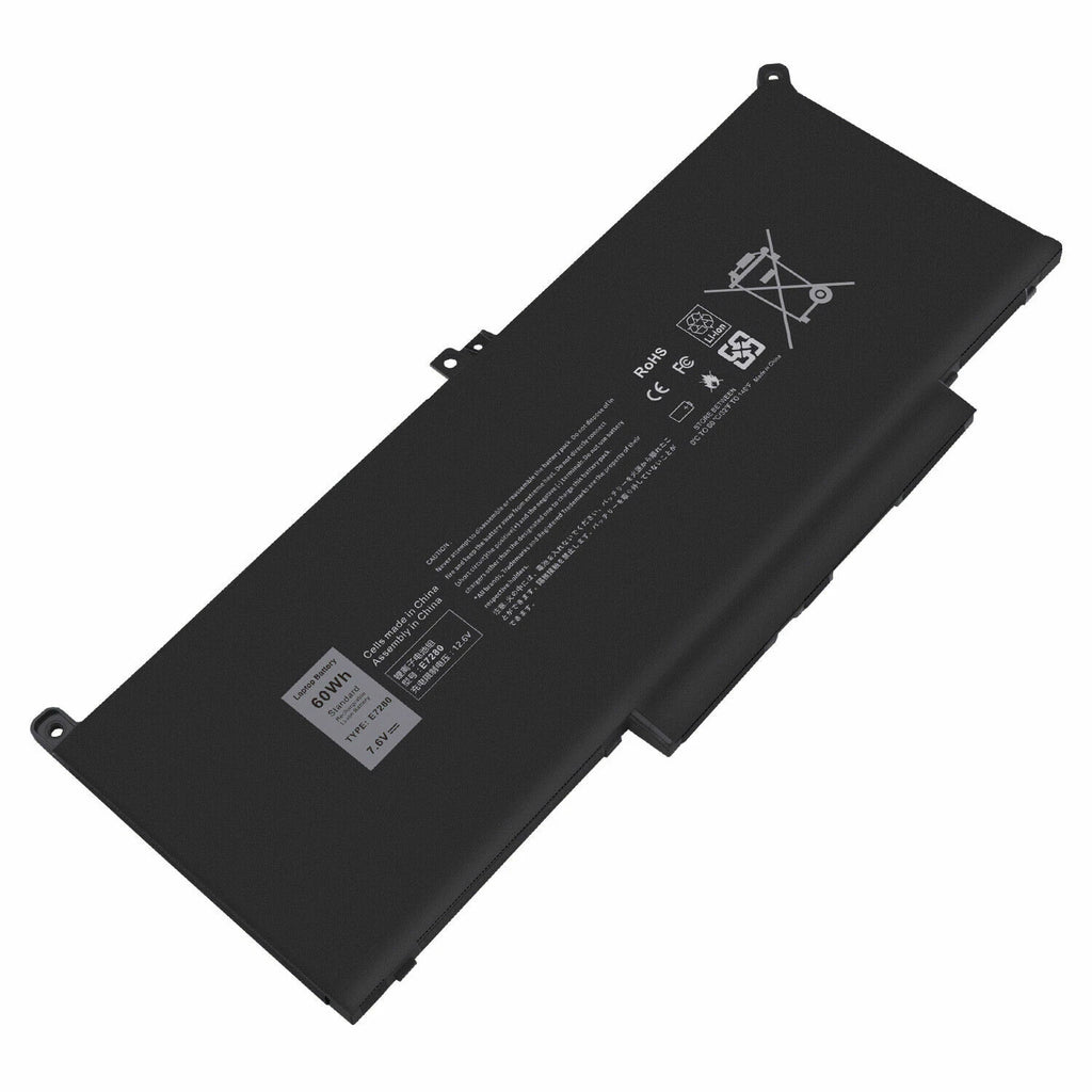 E7280 Battery for Dell Latitude 12 13 14 E7480 7000 7480 7490 7380 7390 F3YGT