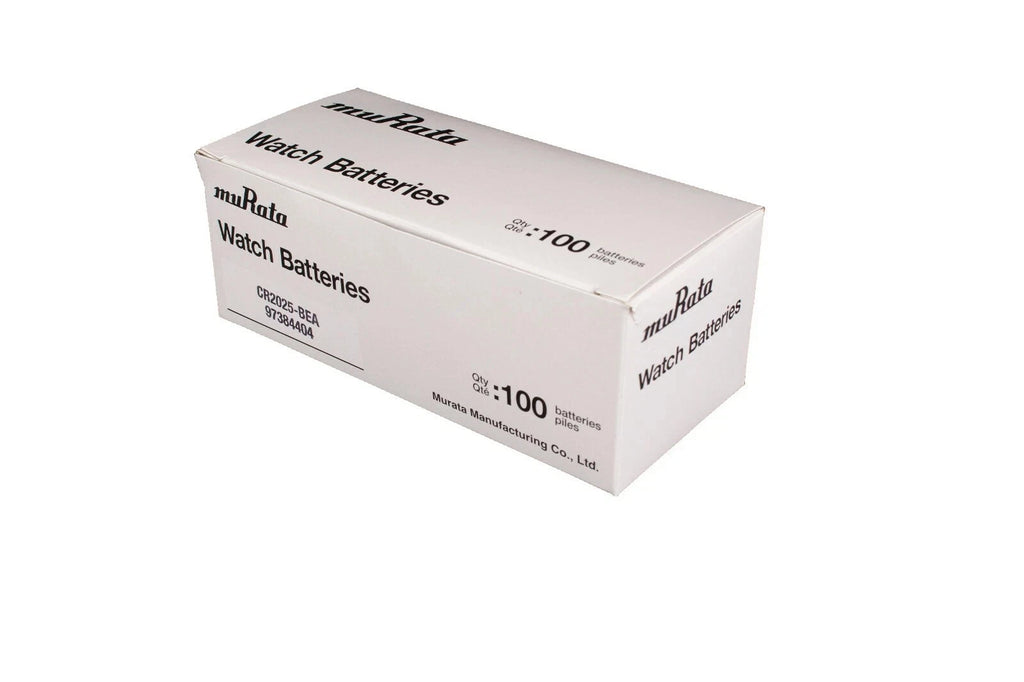 Murata CR2025 Battery 3V Lithium Replaces Sony CR2025 Box of 100 EXP 2032