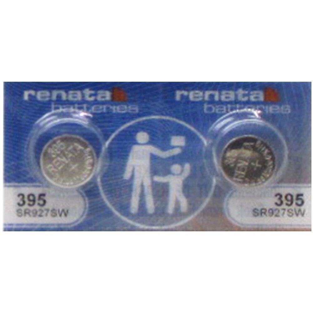 Fresh New 2 Pc Renata OEM Replacement Battery Cell 395 SR927SW
