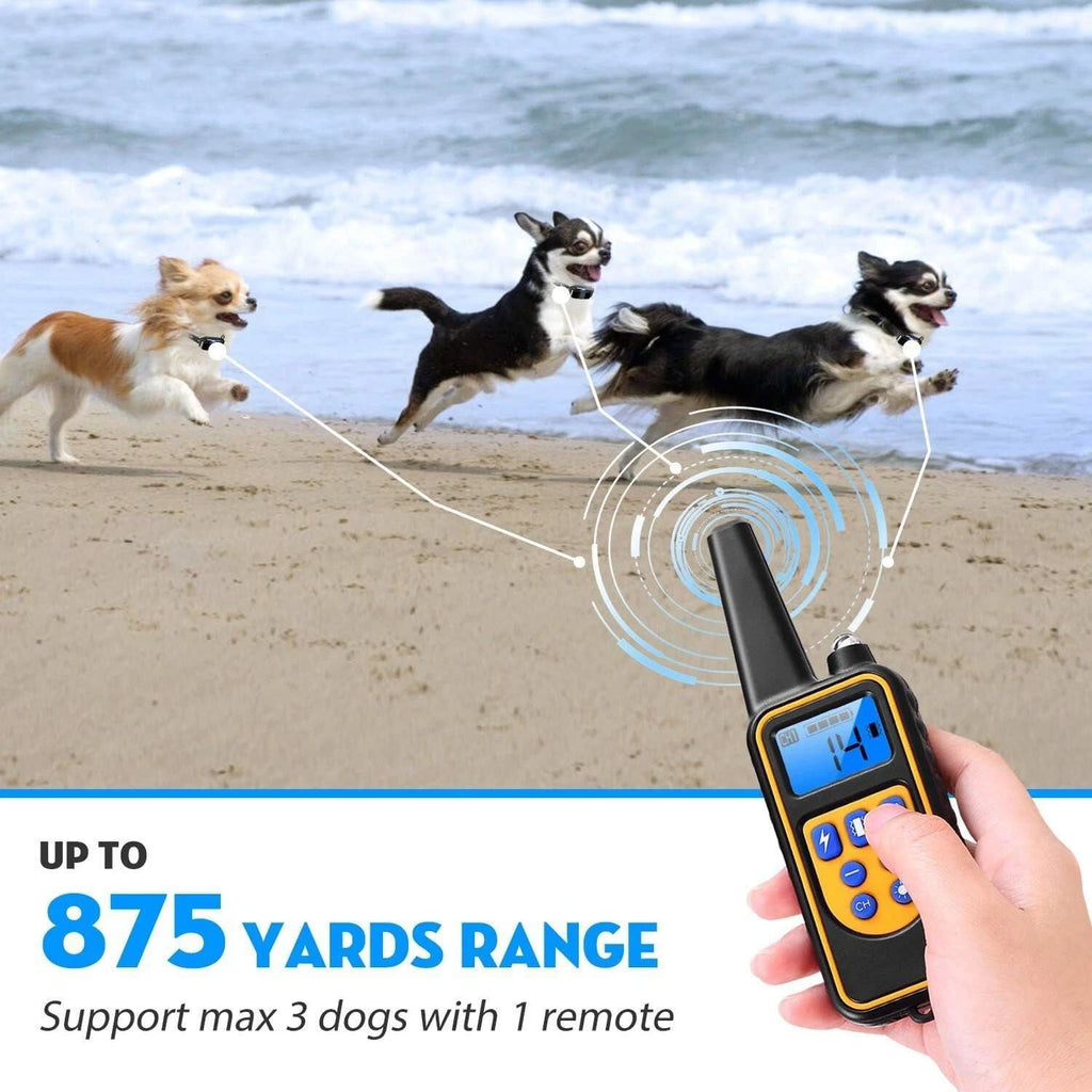 1/2/3 Pet Dog Wireless Electric Fence Containment System Training Collar Shock