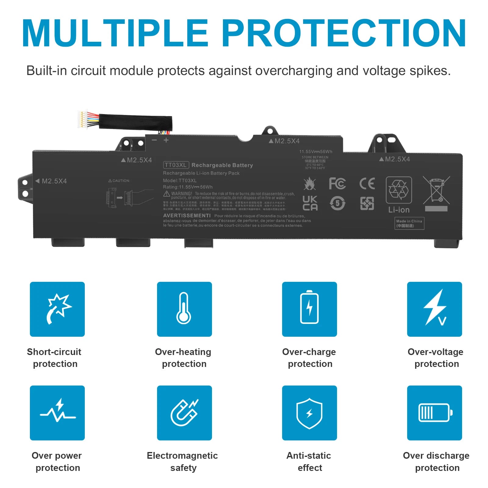 TT03XL Battery For HP EliteBook 850 G5 G5-41 G5-42 G541 G542 G536 932824-421 US
