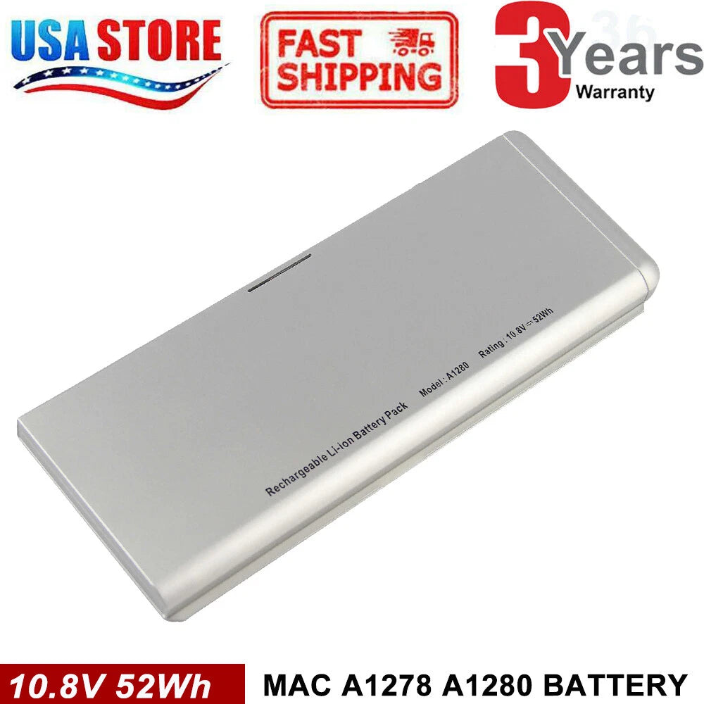 New Battery A1280 020-6081-A 661-4817 for Apple MacBook 13" A1278 2008
