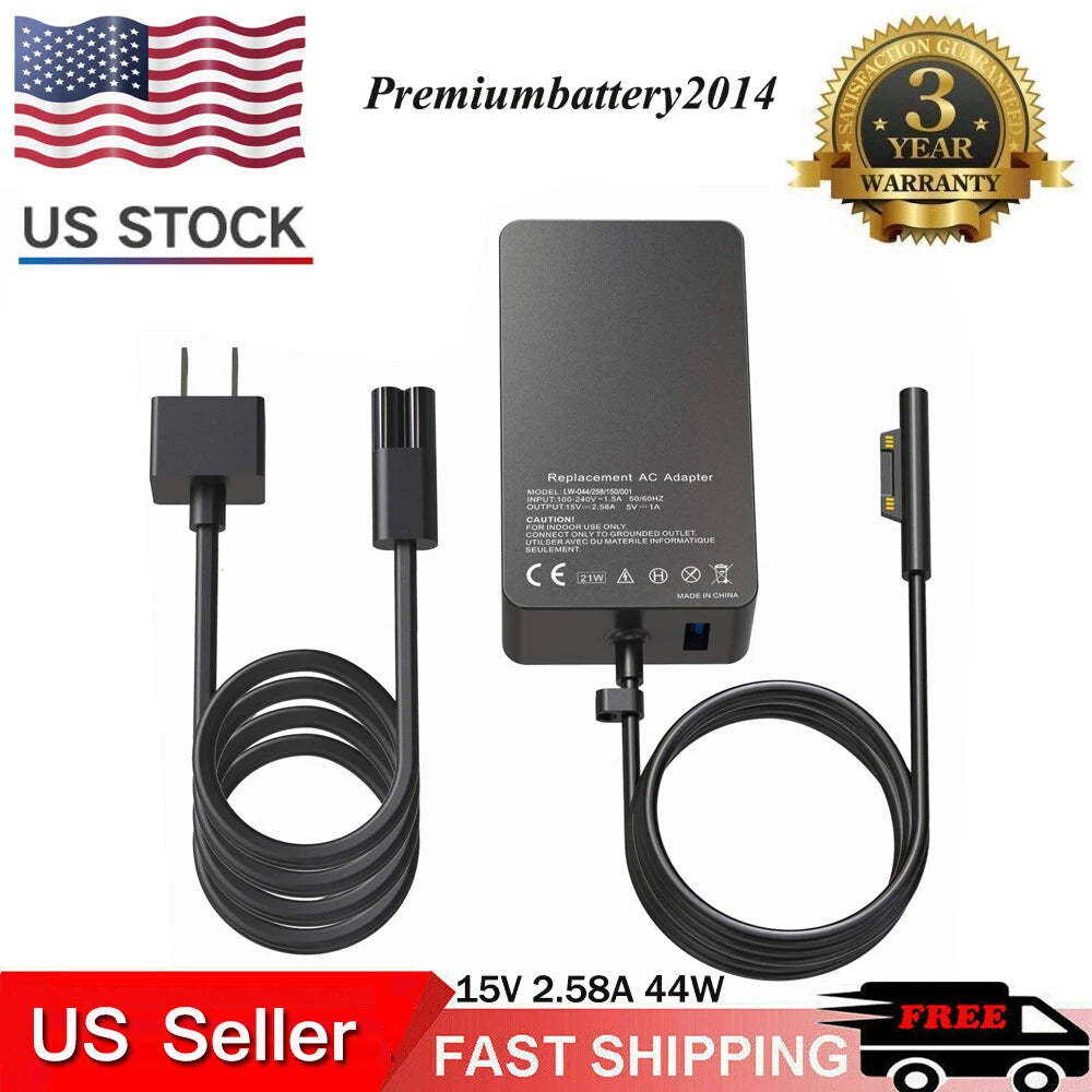 44W AC Adapter Charger For Microsoft Surface Pro 4 5 1800 1769 Power Supply Cord