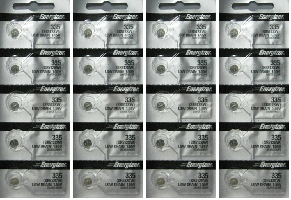 335 Energizer Watch Battery SR512SW 20 Batteries