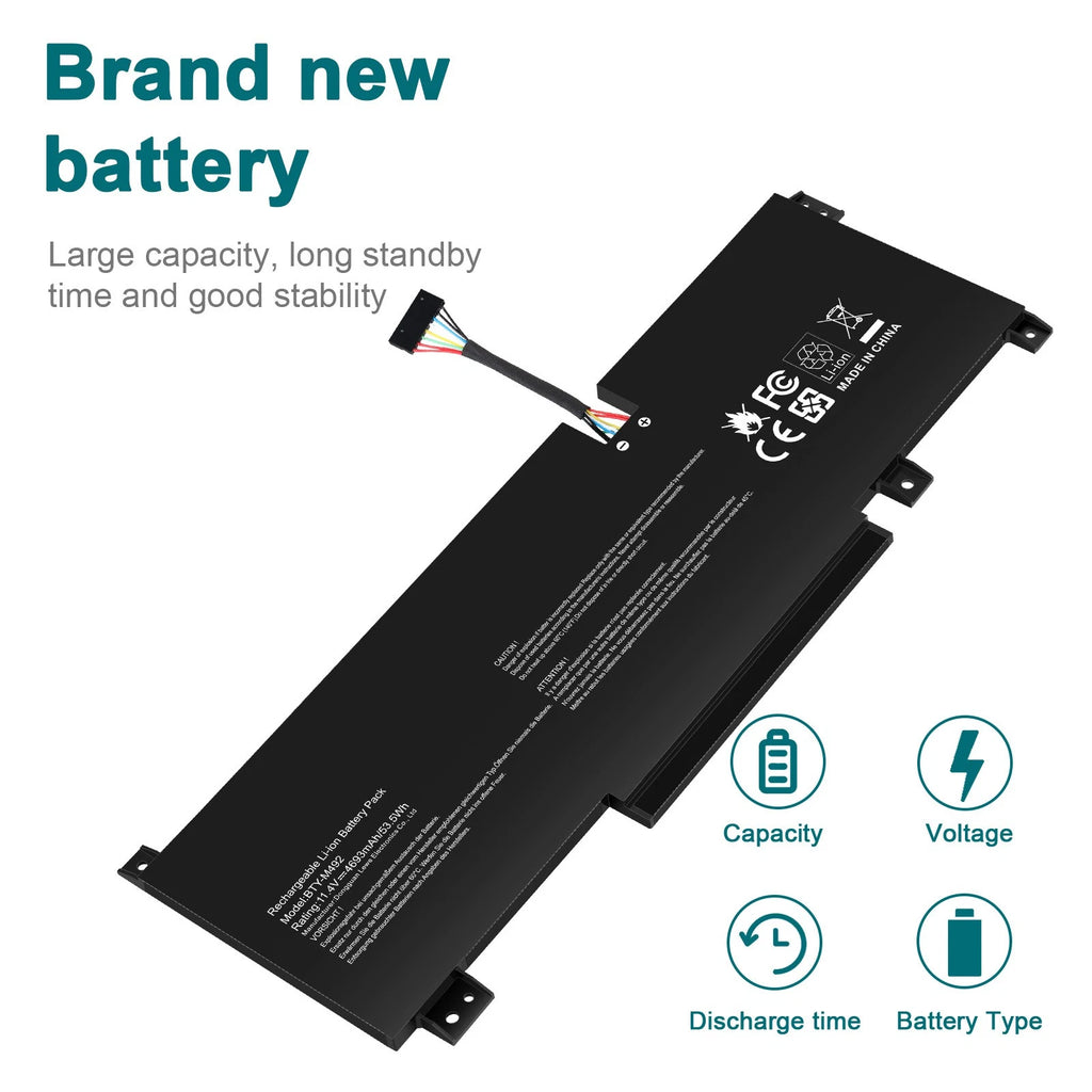 ?BTY-M492 BATTERY FOR MSI PULSE GL66 11UDK-255VN 11UEK-016AU 11UCK-200XPL 53.5WH