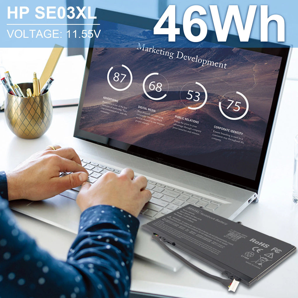 Replacement SE03XL Battery For HP Pavilion 14-AL027TX 14-AL028TX 849568-421 46WH