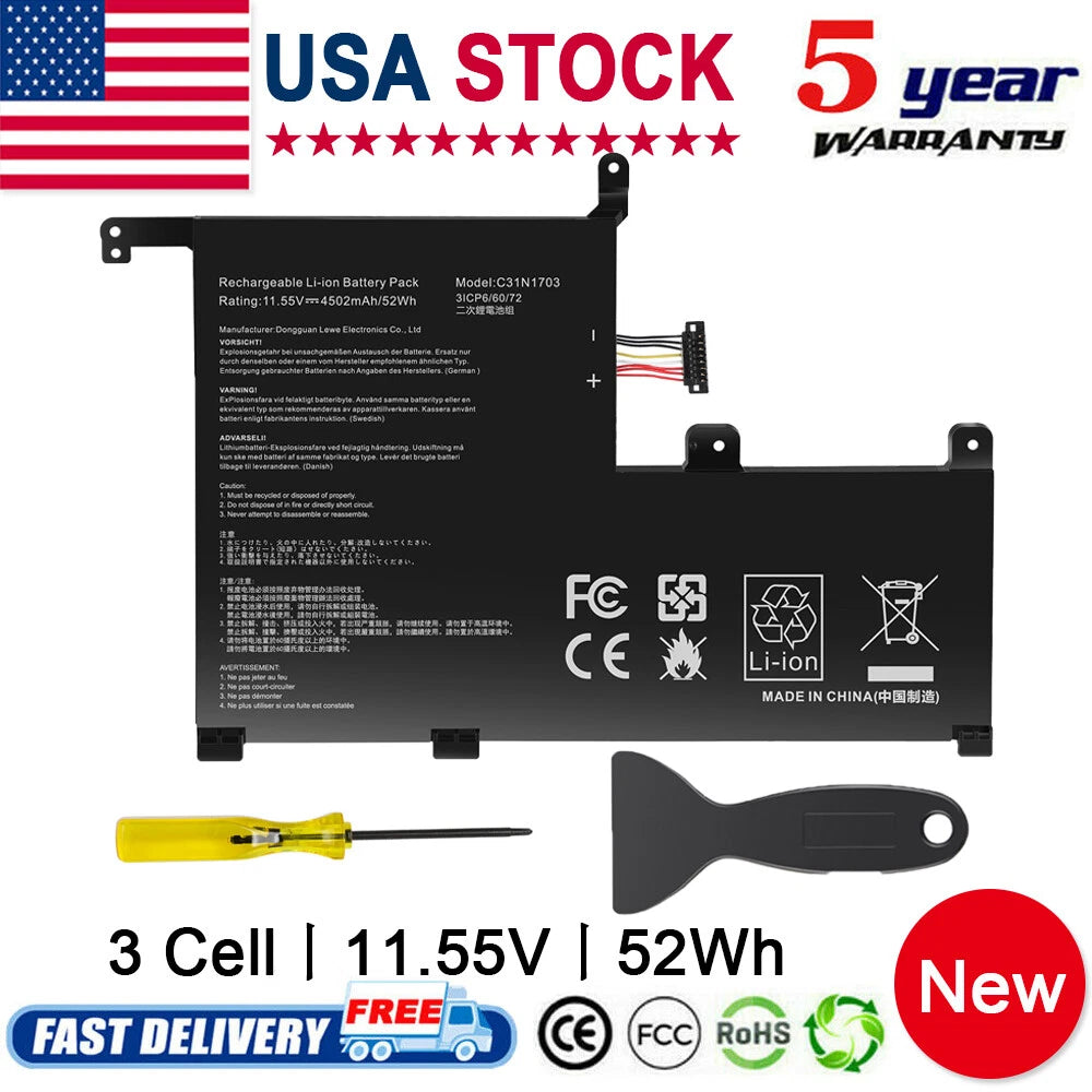 C31N1703 Battery for Asus Zenbook Flip UX561UA UX561UN Q505U Q525UA