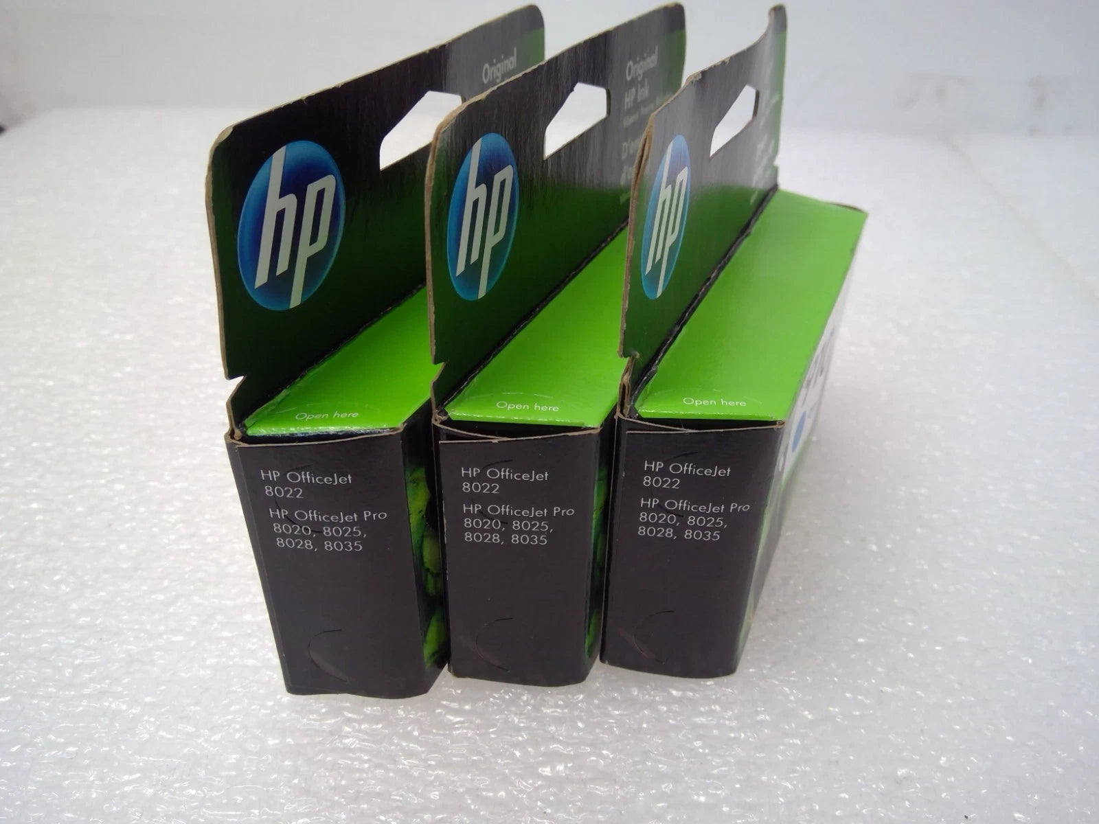 LOT OF 3 New Genuine HP 910XL Cyan Ink Cartridge OfficeJet Pro 8020 8025