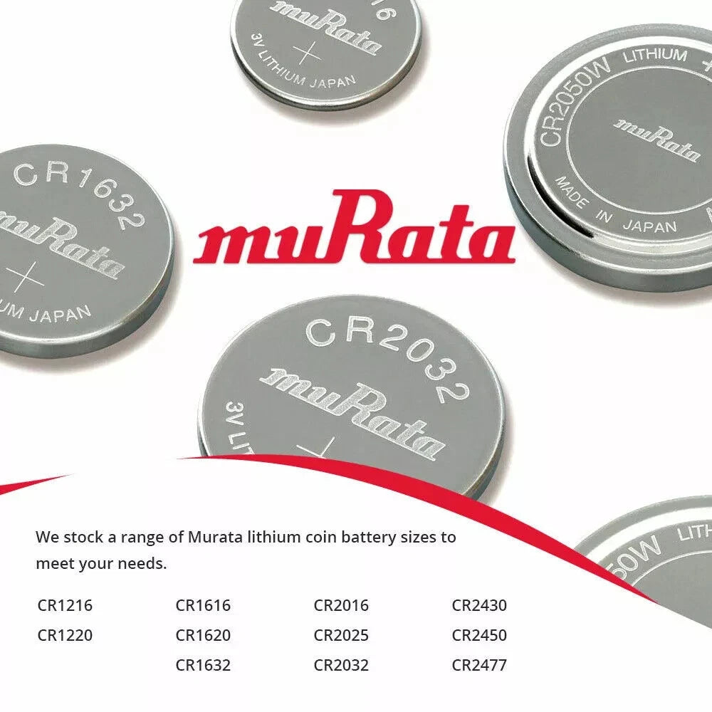 10 Packs Murata/Sony 2032 2032 DL2032 3V Button Lithium Coin Battery EXP 2031