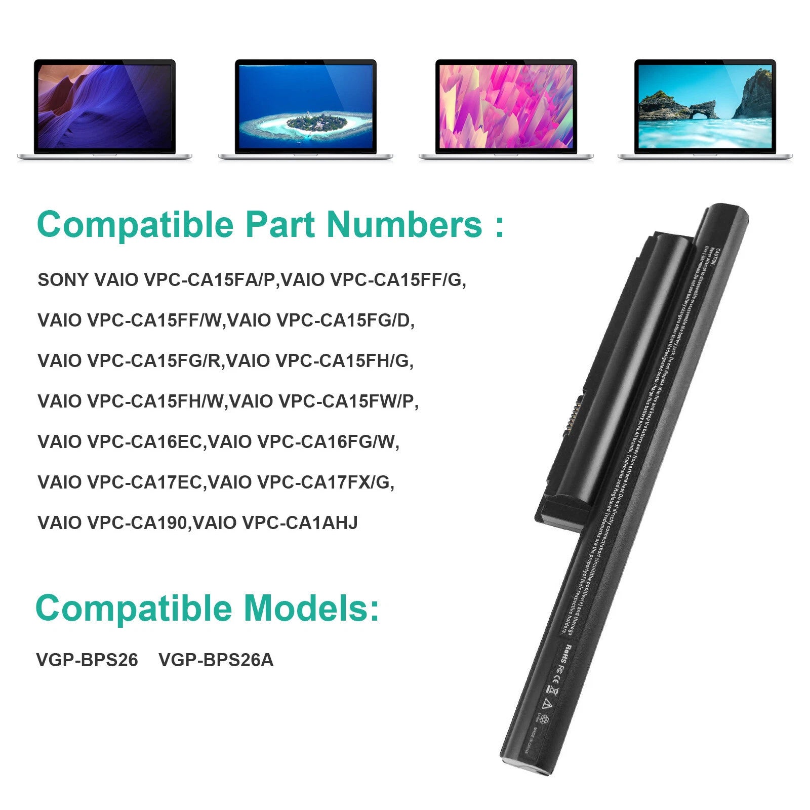 VGP-BPS26 Battery for Sony VAIO VGP-BPS26A VGP-BPL26 VPC-CA EG EJ CB Series