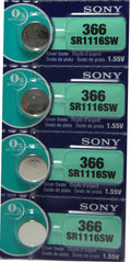 4 NEW SONY SR1116SW WATCH BATTERIES