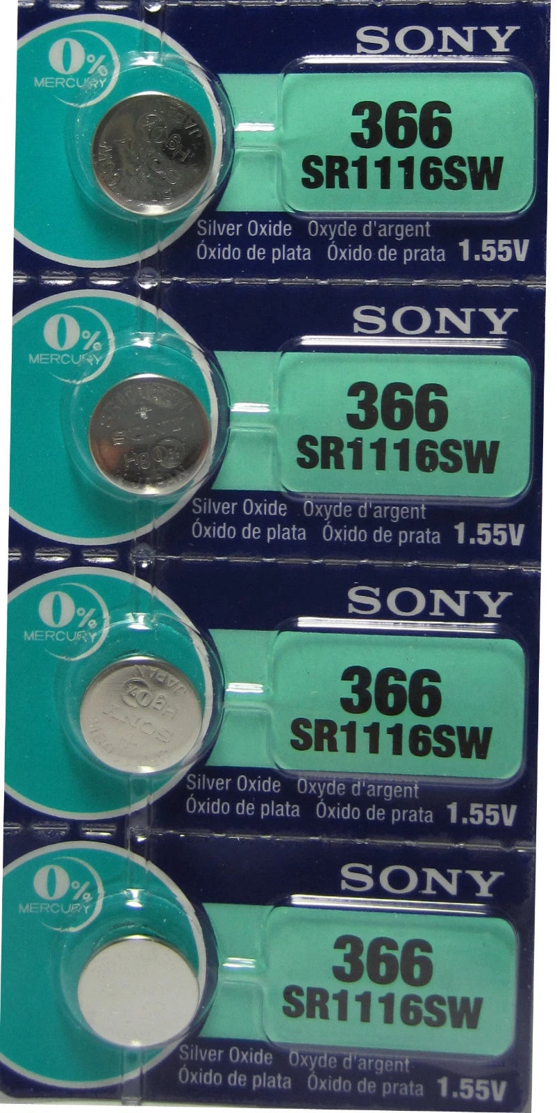 4 NEW SONY SR1116SW WATCH BATTERIES