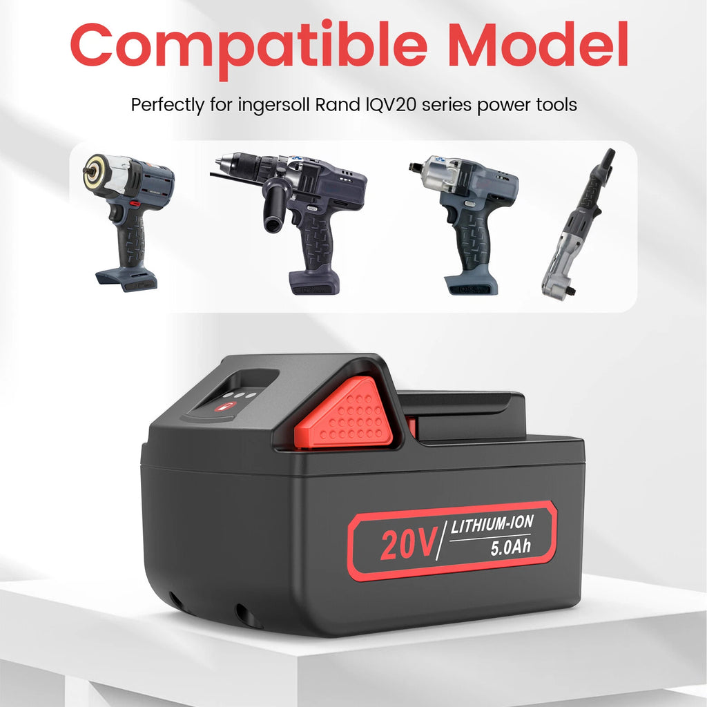 For Ingersoll-Rand BL2022 BL2010 IQV20 Series Lithium-ion 20V 5.0 Amp Battery US