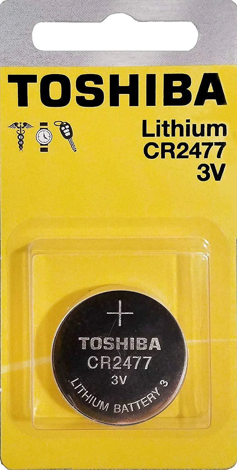 1 Toshiba CR2477 2477 Lithium Coin Cell 3V Battery