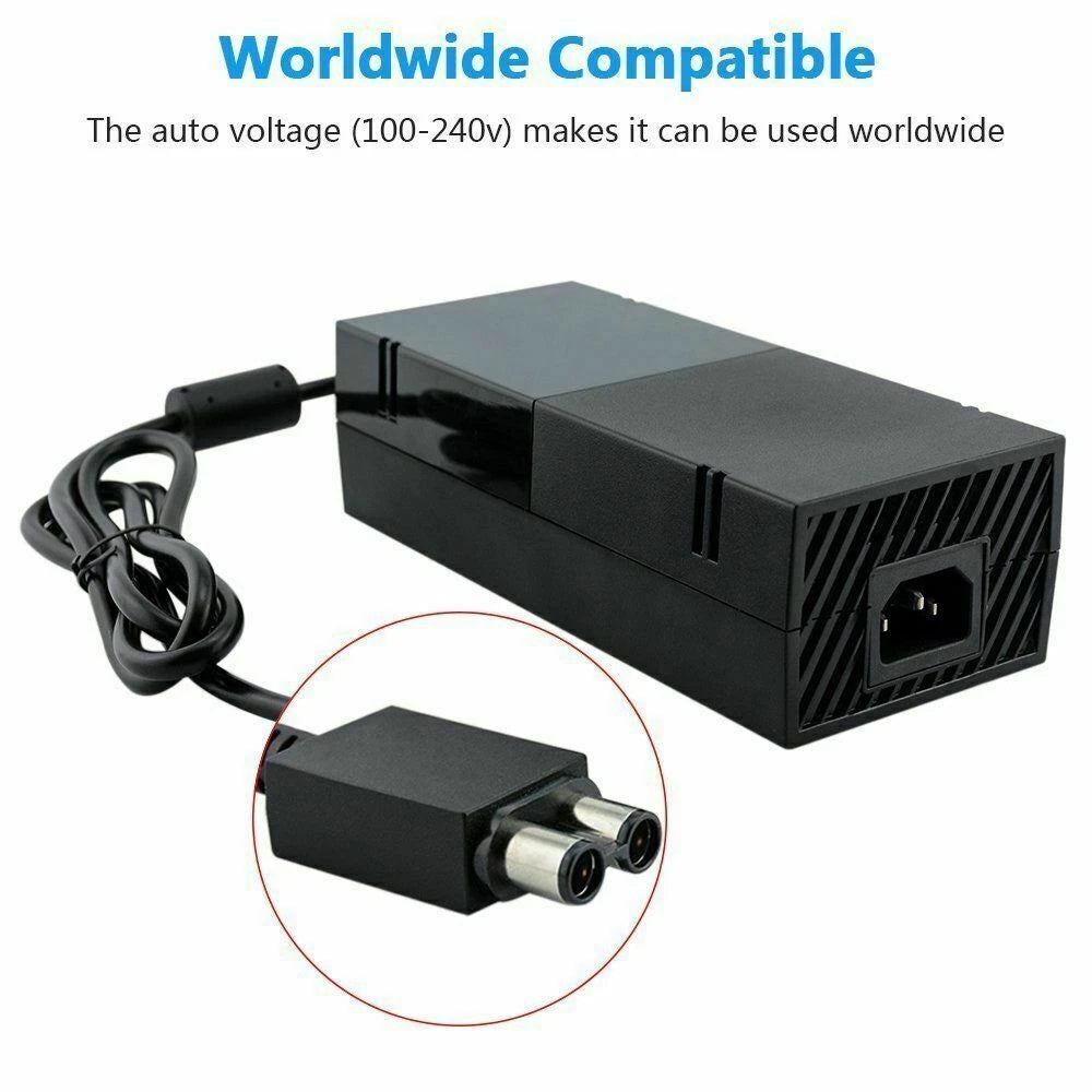 AC Adapter for Microsoft XBox ONE Power Supply Replacement Charger Brick Cord US