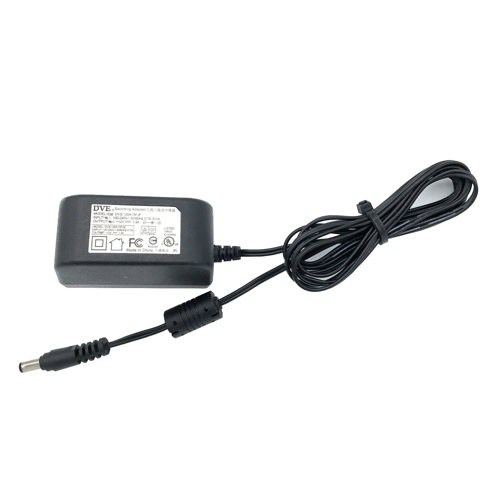 NEW Genuine DVE DVS-120A13FJP AC/DC Switching Wall Adapter 12V 1.3A OEM Charger