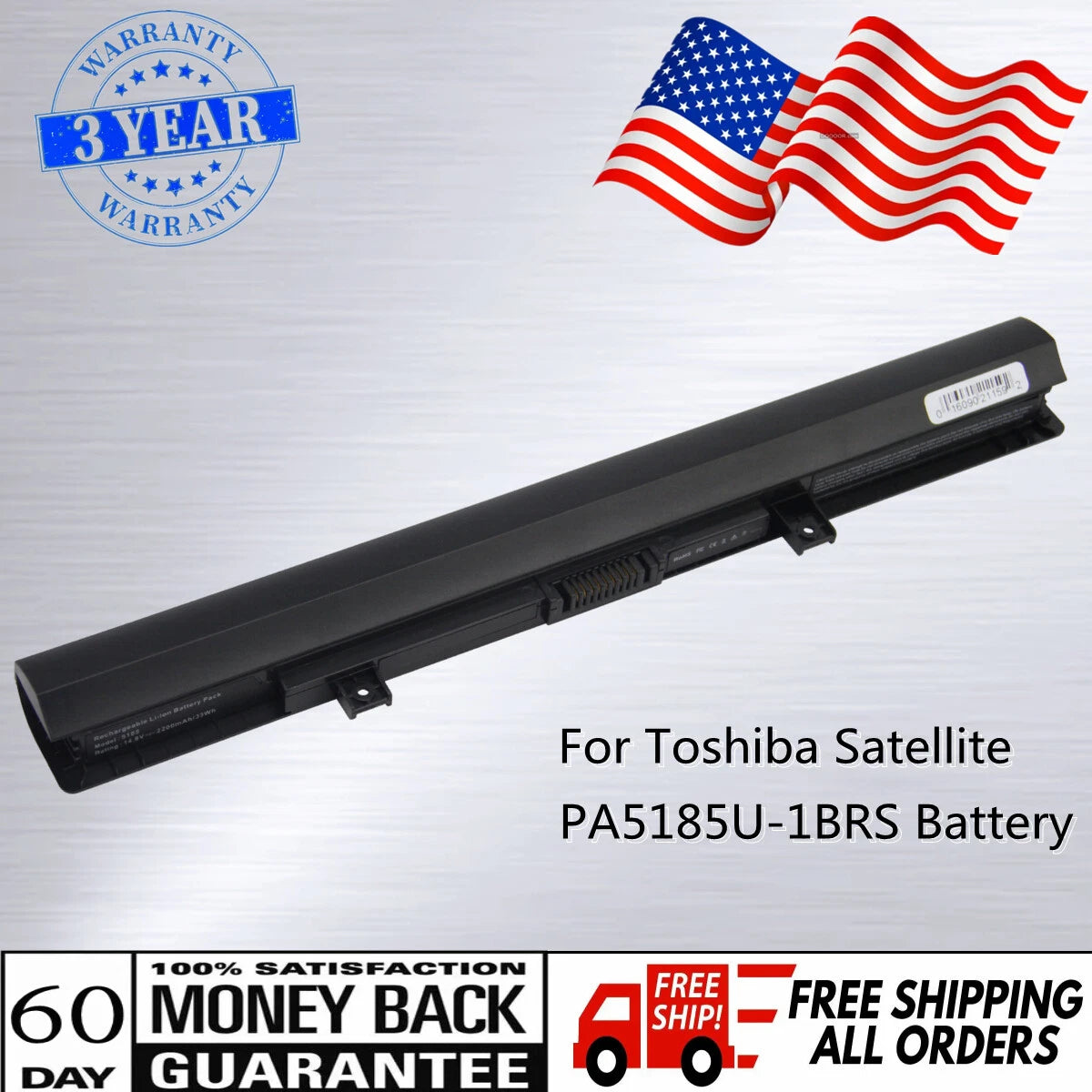 PA5185U-1BRS 5186U Battery for Toshiba Satellite C55 C55D C55T C50 L55 Series