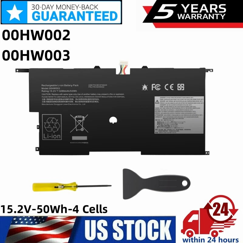 00HW002 00HW003 Battery for Lenovo ThinkPad X1 Carbon Gen 3 3rd 2015 SB10F46440