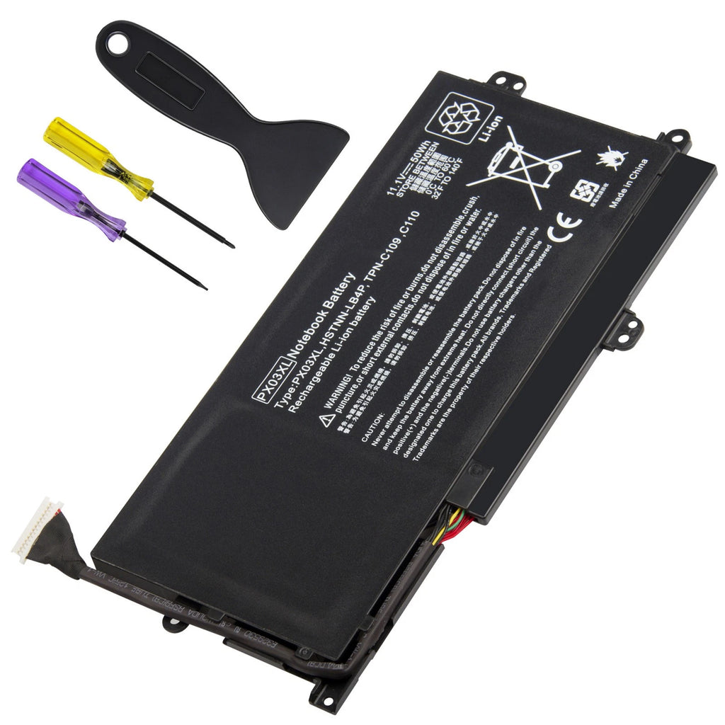PX03XL Battery for HP Envy 14 Ultrabook Touchsmart 14 sleekbook M6-k Series 50Wh