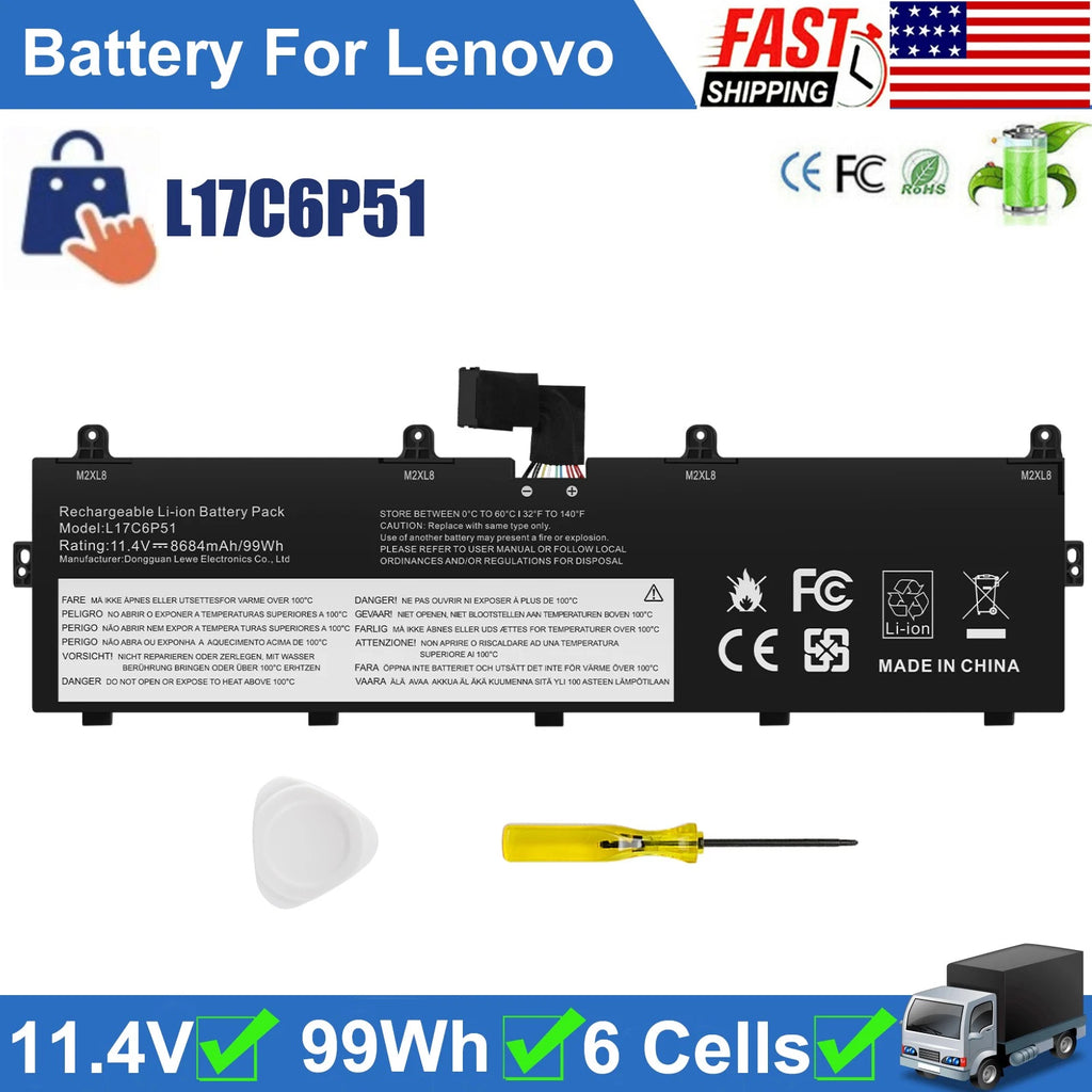 L17M6P52 L17C6P51 01AV497 01AV498 Laptop Battery for Lenovo ThinkPad P72 P73 NEW