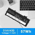 01AV430 01AV494 Battery For Lenovo ThinkPad X1 Carbon 5th 6th Gen SB10K97586 57W