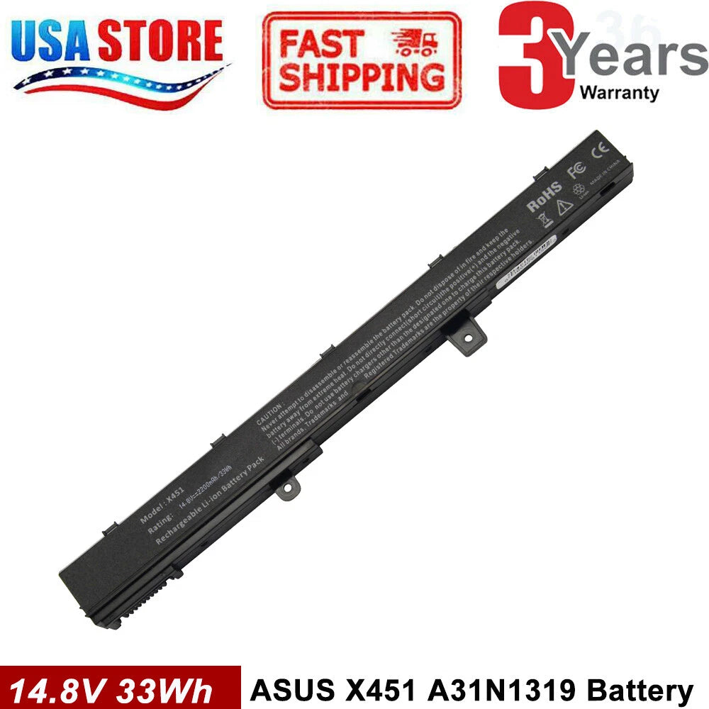 Laptop Battery For ASUS X551M Series A31N1319 A41N1308 X45LI9C YU12008-13007D