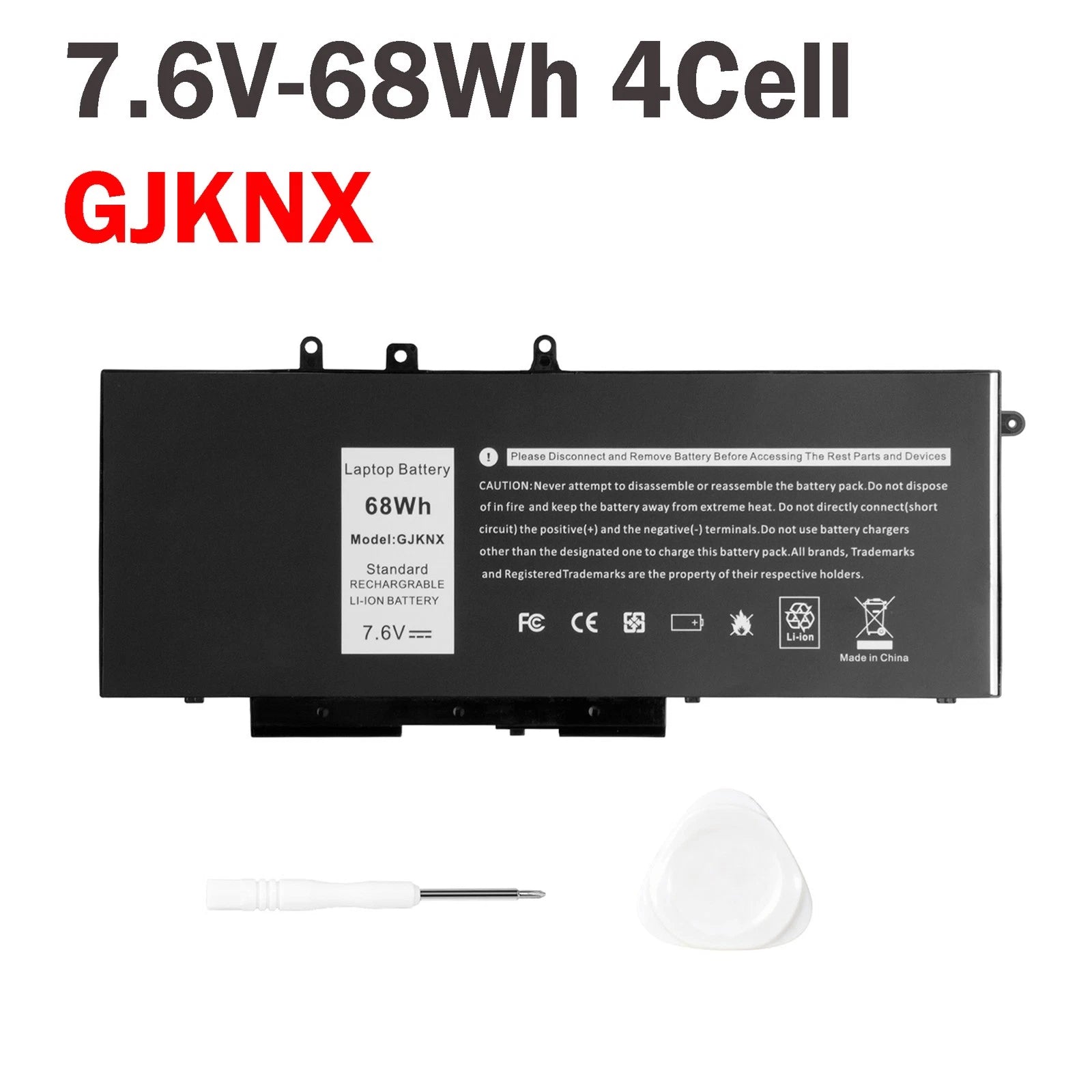 68Wh 4Cell GJKNX Battery For Dell Latitude 5480 5580 5490 5590 Serie GD1JP 5YHR4