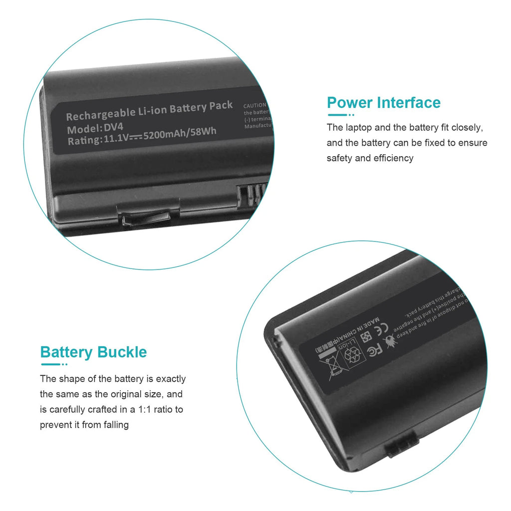 Battery for HP Compaq Presario CQ40 CQ45 CQ50 CQ60 CQ61 DV4 DV5 485041-001-002