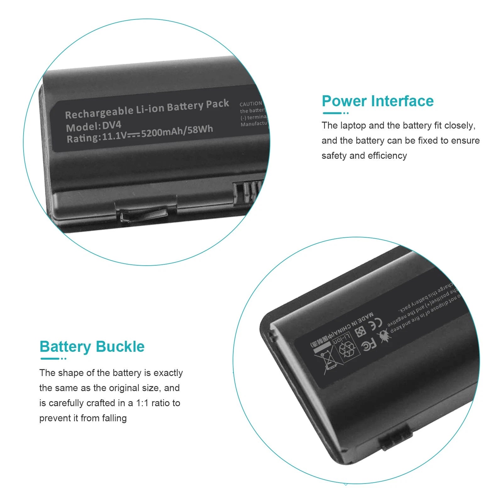 Battery for HP Compaq Presario CQ40 CQ45 CQ50 CQ60 CQ61 DV4 DV5 485041-001-002