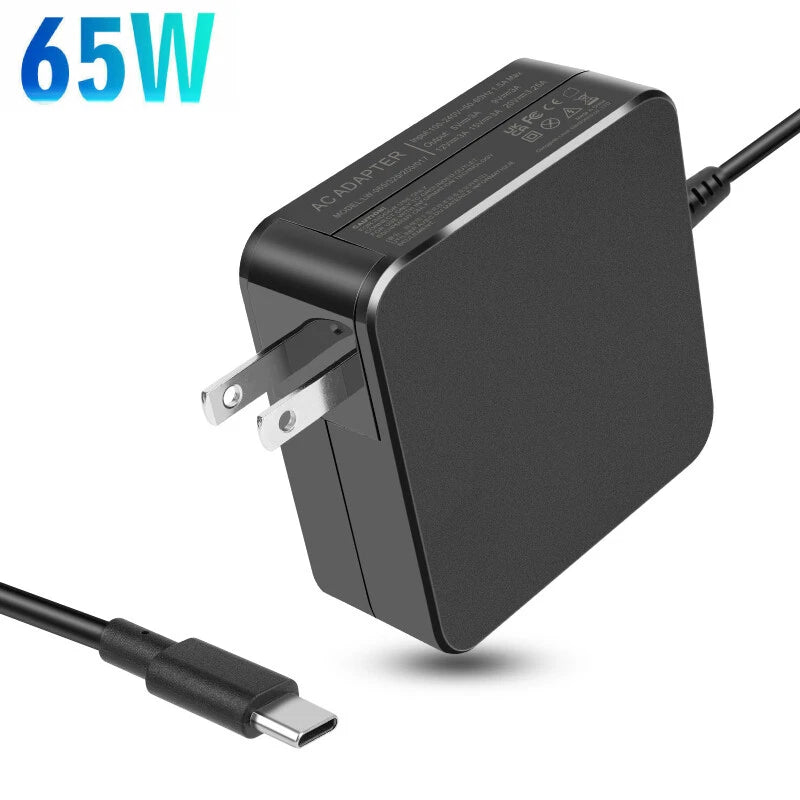 FOR Dell 65W USB-C XPS 13 Type C AC Adapter Power Supply Laptop Charger AC/DC