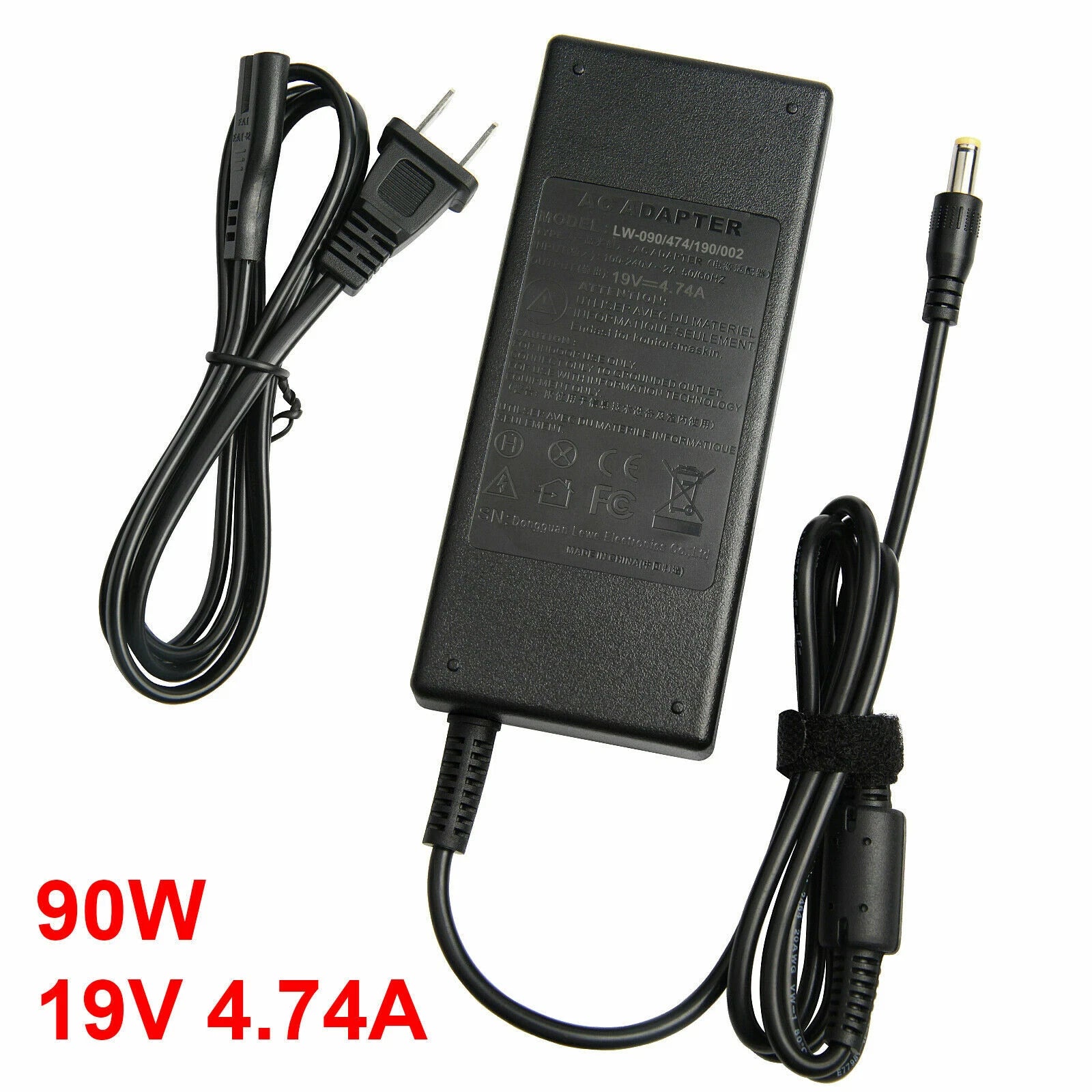 90W AC/DC UL Battery Adapter Charger For Inogen One G3 G4 G5 Power Supply Cord