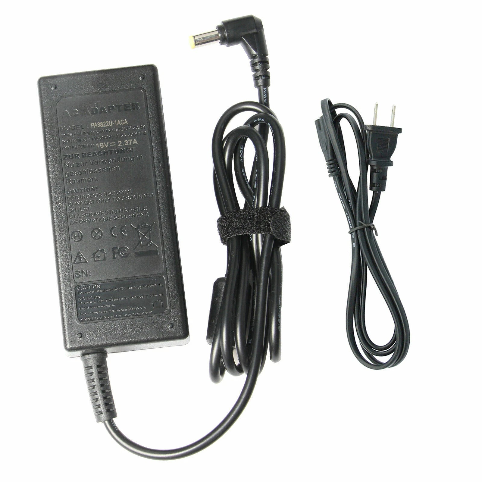 19V 2.37A Laptop Charger AC Adapter Power Cord Supply For Toshiba Satellite US