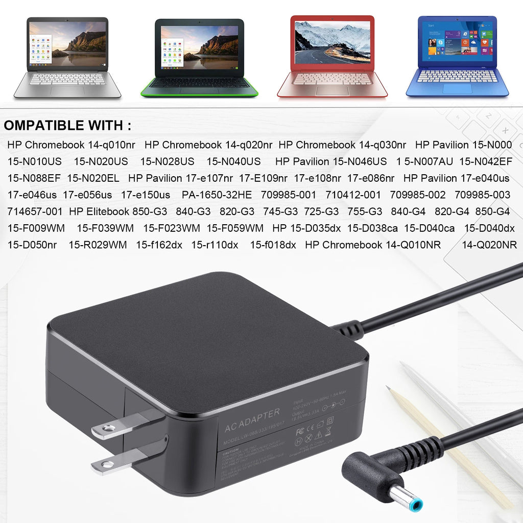 45W 65W 90W Charger for HP Pavilion Envy Notebook PC Laptop AC Adapter Type-C