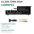?Replace L16M6PC1 L16C6PC1 L16L6PC1 Battery For Lenovo Yoga 720-15IKB 5B10M53745
