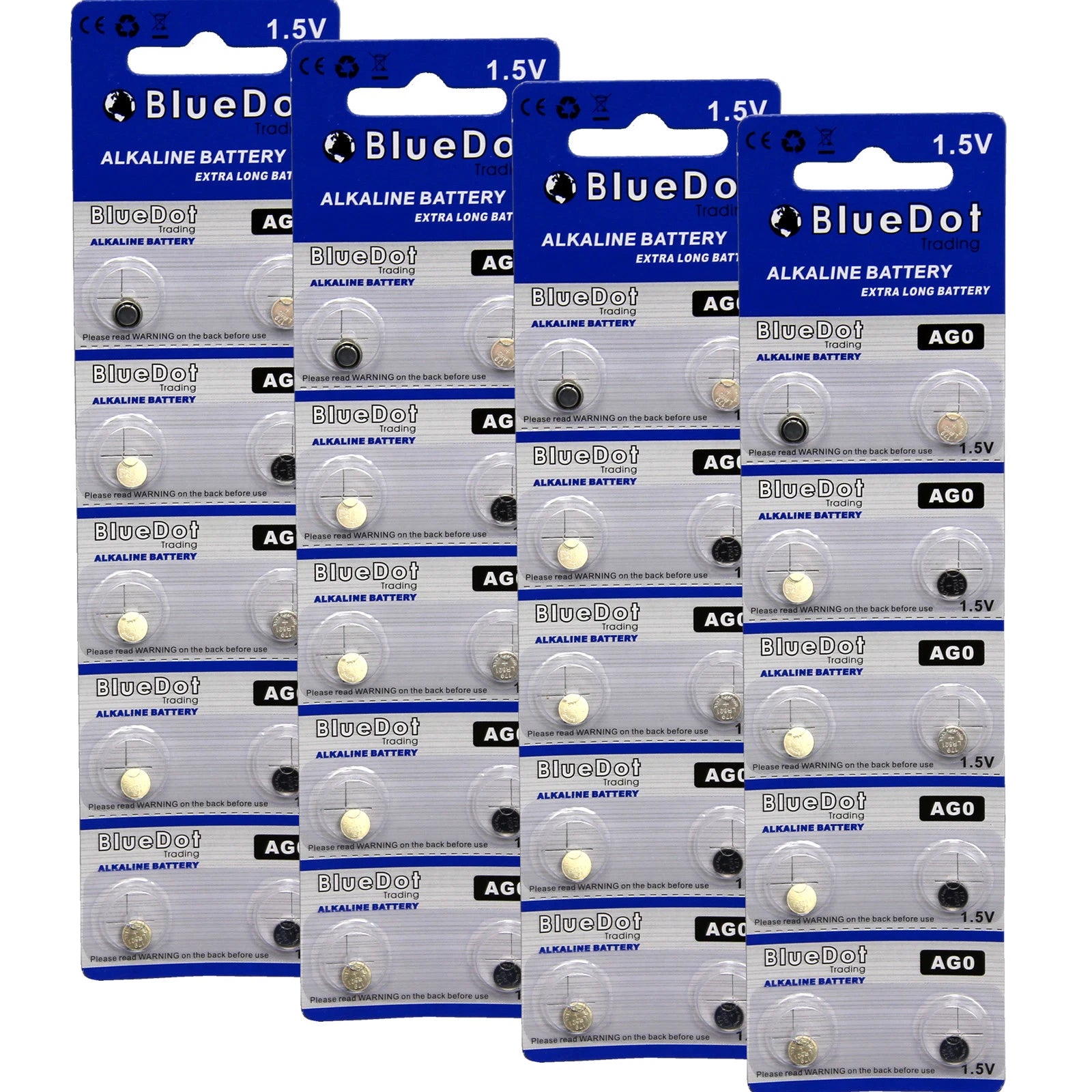 40 pcs AG0 LR512 LR63 SR521SW 379 AGO 618 Alkaline Button Cell Battery USSELLER