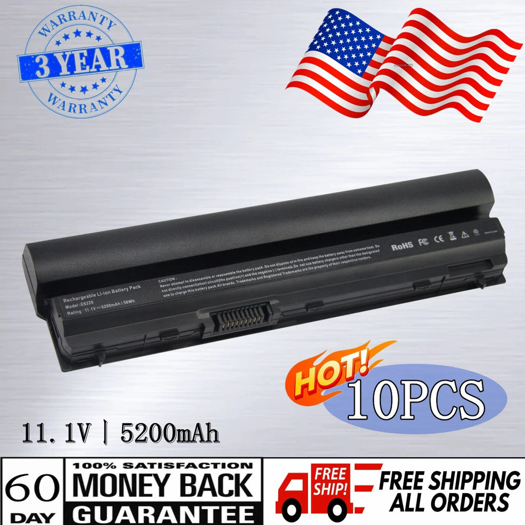 LOT 10 Battery for Dell Latitude E6320 E6230 E6120 E6220 E6330 RFJMW K4CP5 Y61CV