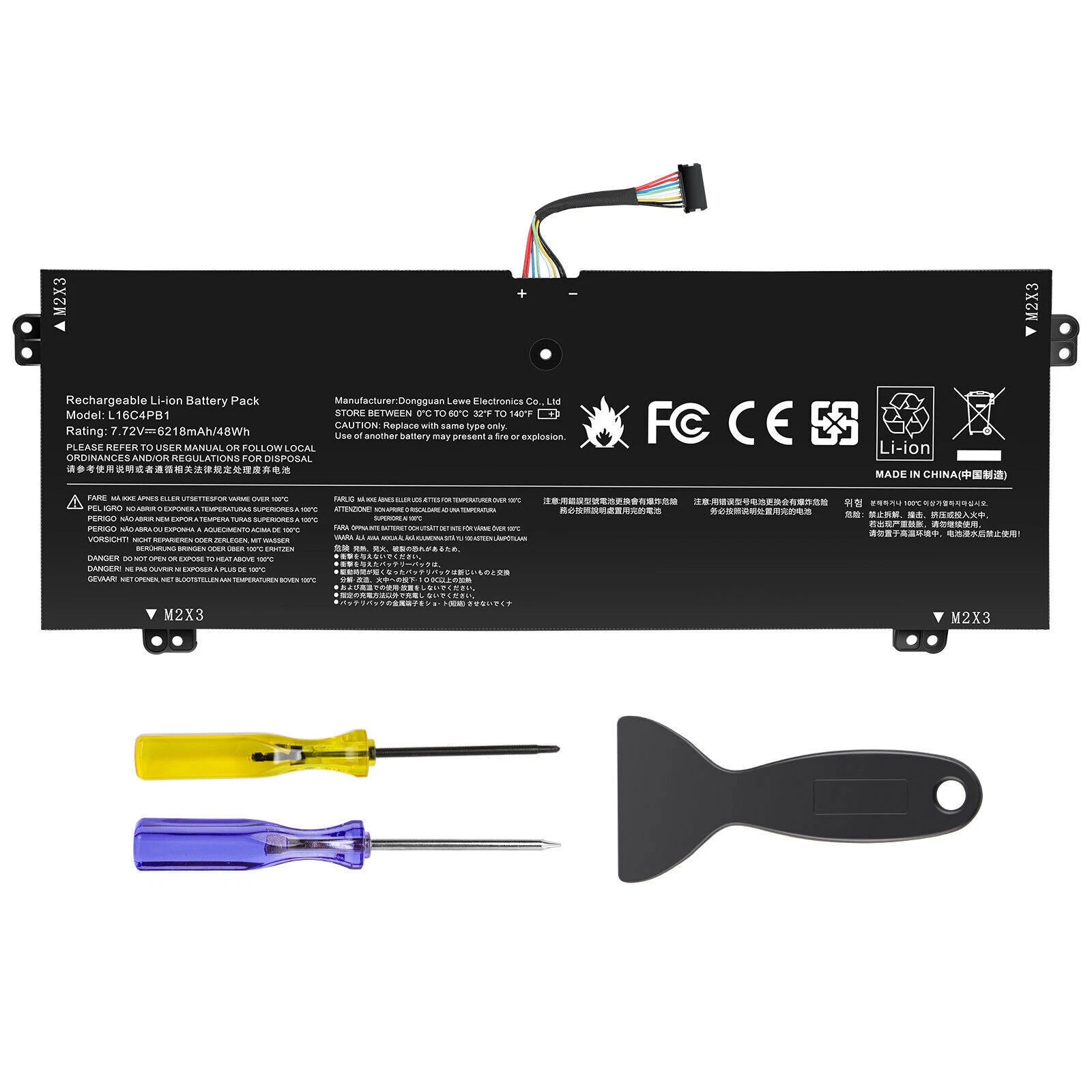 Laptop battery for Lenovo Yoga 720-13IKB 730-13IKB 730-13IWL L16C4PB1 L16M4PB1