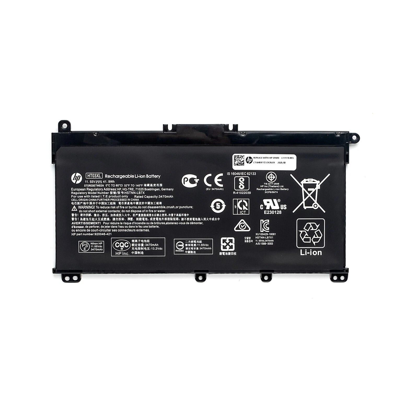 Genuine HT03XL HTO3XL L11119-855 Battery for HP Pavilion 15-DA 15-DB 15-DW 15-DY