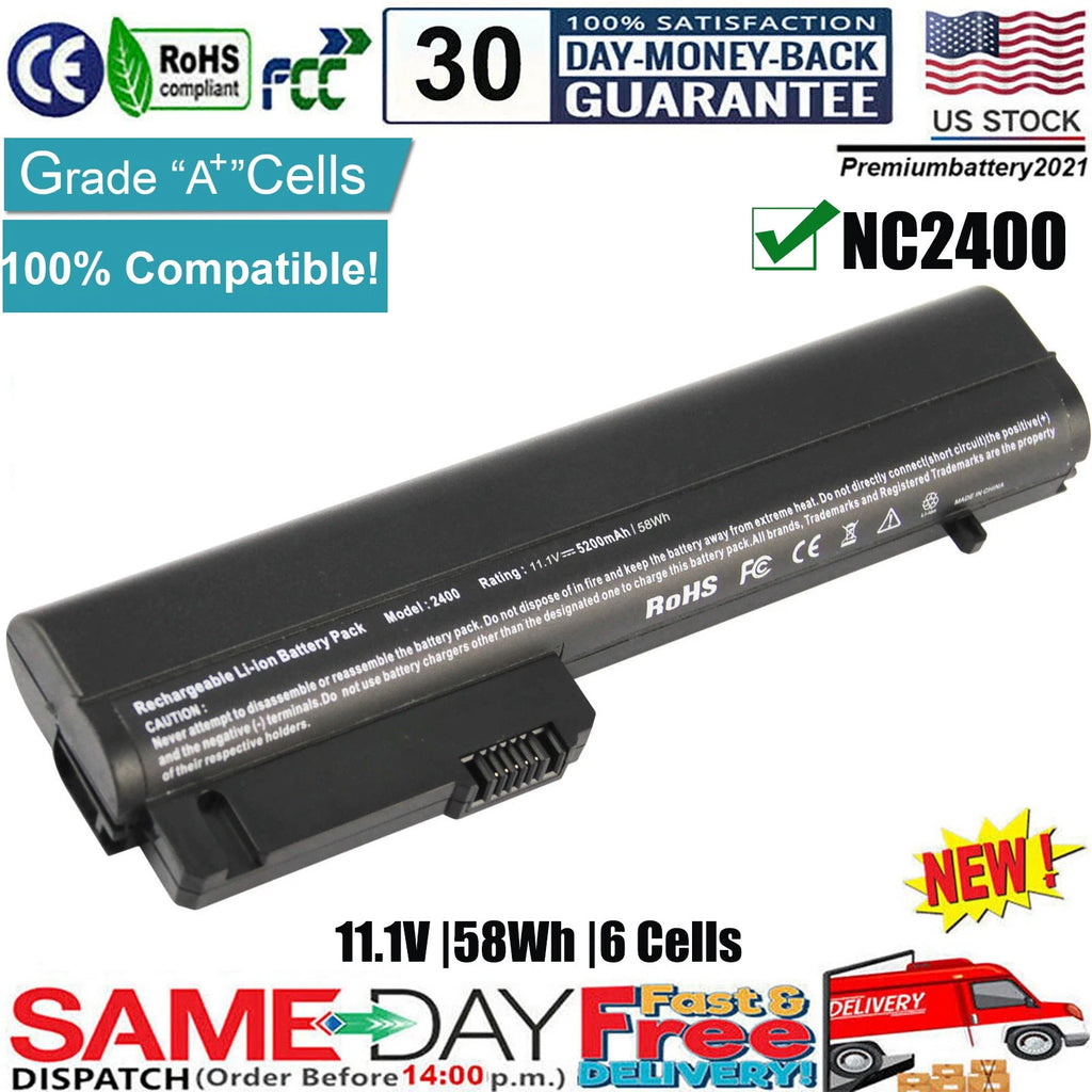 MS06 MS06XL Battery for HP EliteBook 2530p 2540p 2533t Mobile Thin Client RW556A