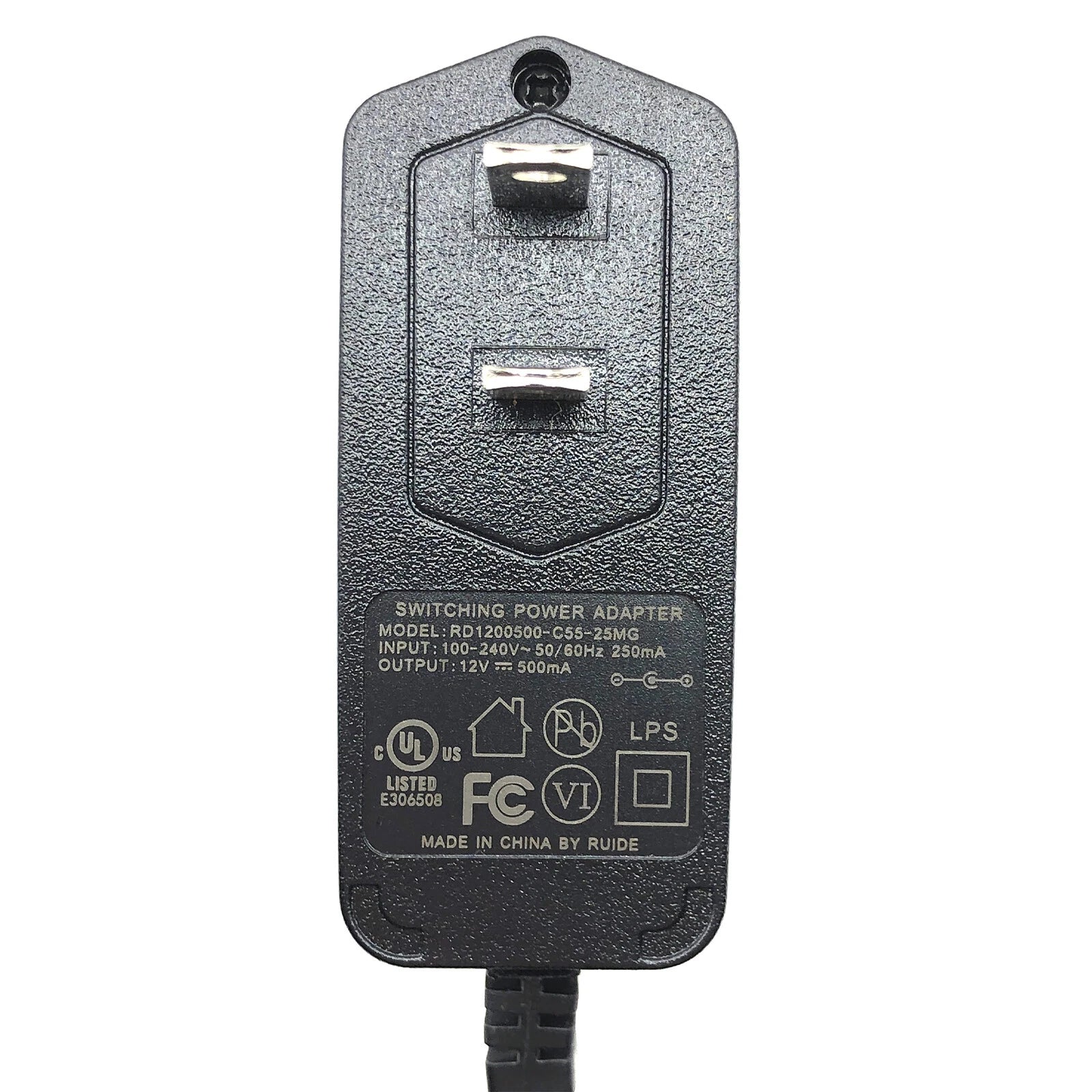 New Switching Power Adapter RD1200500-C55-25MG 12V 0.5A Plug In