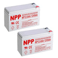 2PC NPPower NP 12V 8Ah AGM VRLA Battery with T1 Terminal