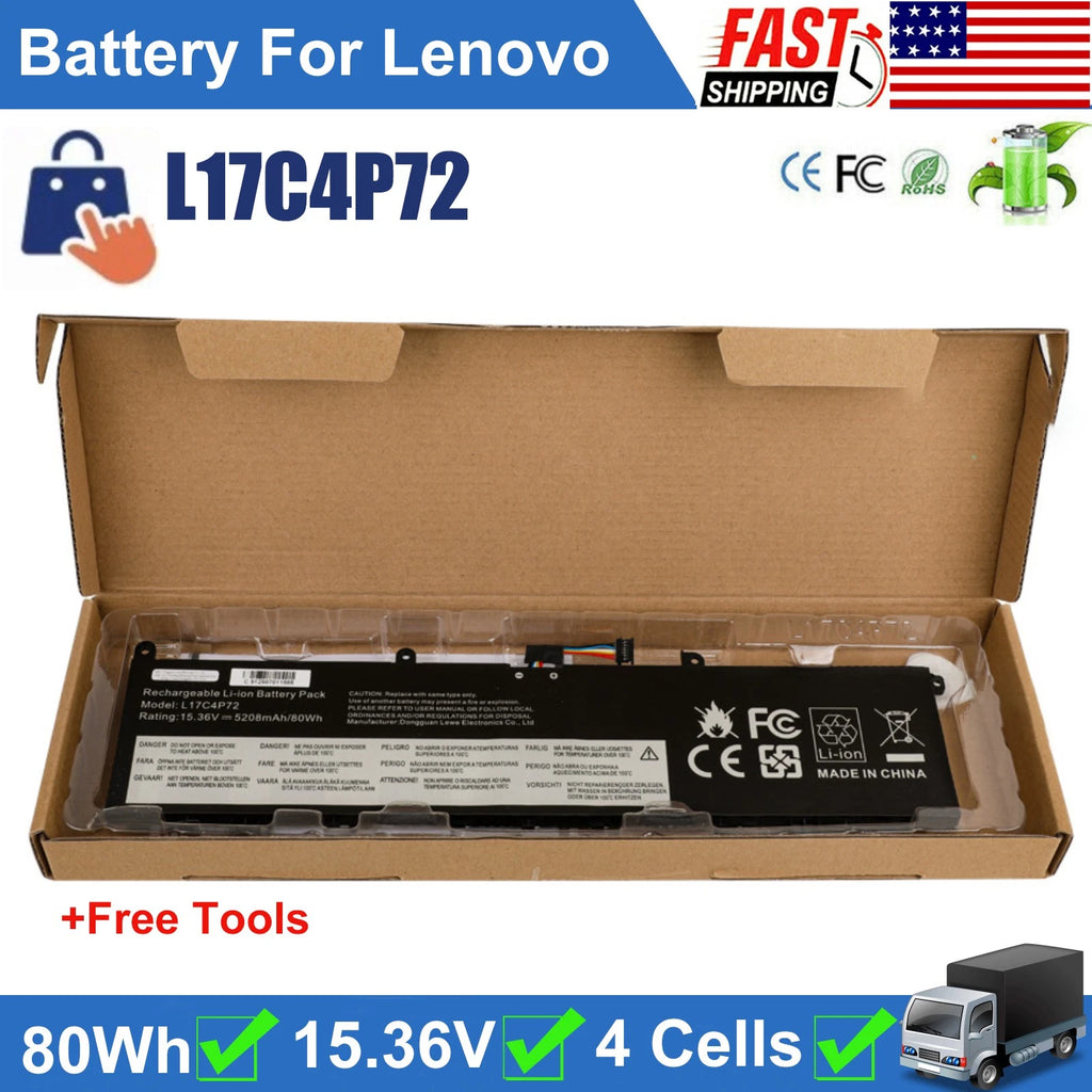 ?01AY969 Battery For Lenovo ThinkPad X1 EXTREME GEN 2 L17C4P72 L18M4P71 01YU911