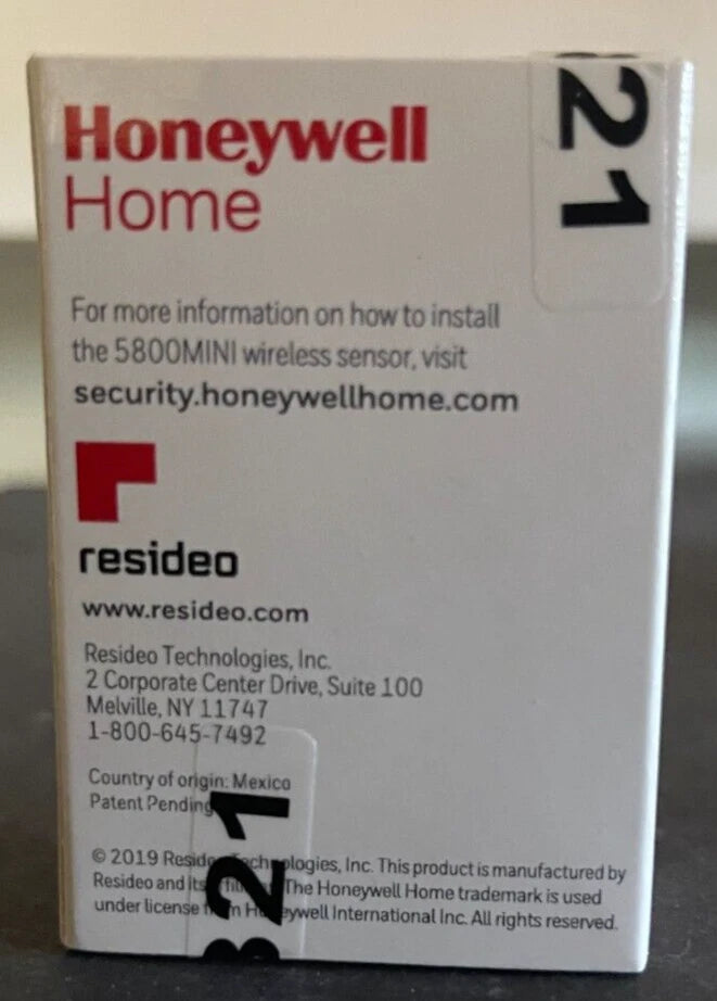 Brand New Honeywell 5800MINI Wireless Slim Contact, Battery Magnet,