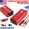 Car Power Inverter DC 12V to AC 110/120V Converter Adapter Charger USB AC Outlet