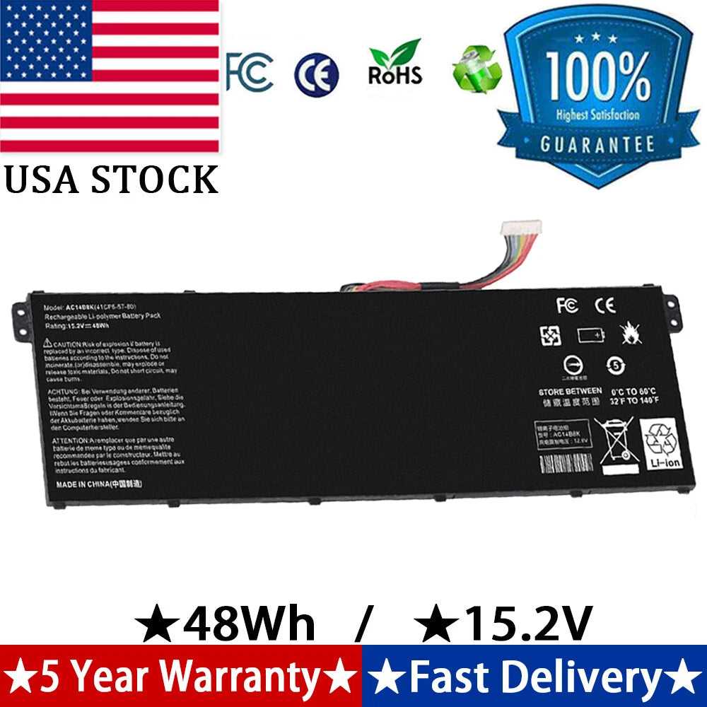 ?AC14B8K battery For Acer Chromebook CB3-111 CB5-571 Aspire V3-371 AC14B3K 48Wh