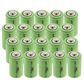 20-PACK Exell 2/3A 1600mAh 1.2V NIMH Rechargeable Button Top Batteries