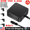65W 19V 3.42A AC Adapter Charger For ASUS VivoBook Zenbook Chromebook Power Cord