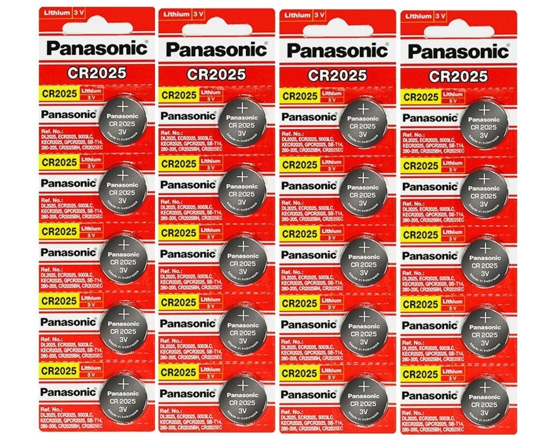 LOT 2-5-10NEW Panasonic 3V LITHIUM BATTERY CR2025 2025 BR2025 DL2025 Button Cell